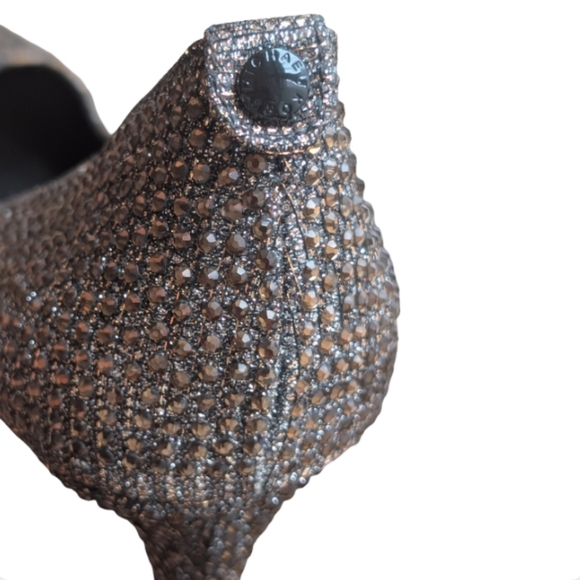 Michael Kors Dorothy Flex Pumps Pointed Toe Star Perforations Metallic Size 10 - Picture 9 of 12